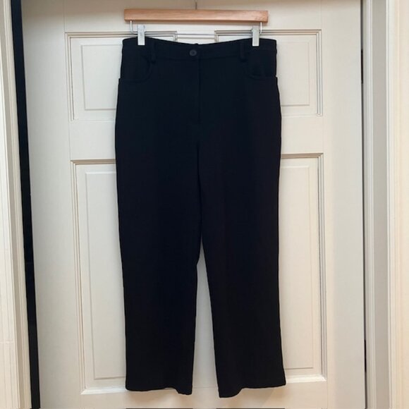 Halogen 5 pocket ponte flare pants size 12 in Black - Picture 3 of 10